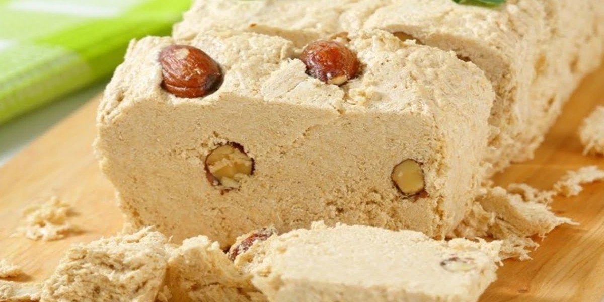 طريقة عمل الحلاوة الطحينية المظبوطة 1 طريقة عمل الحلاوة الطحينية