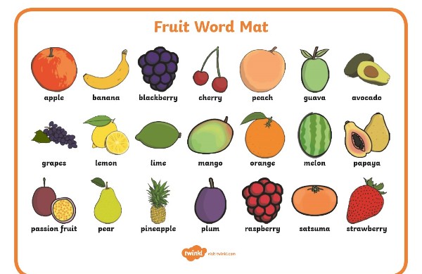 تعلم اللغة الإنجليزيه الفواكه والخضار والمشروبات 3 تعلم اللغة الإنجليزيه
