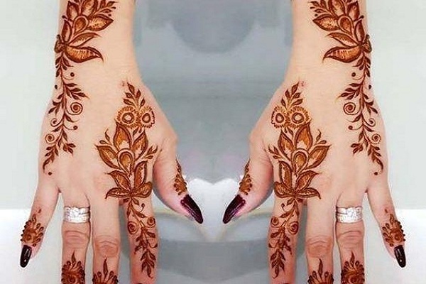 رسومات حنه رقيقة وجذابة للعرائس 15 رسوم حنة حمراء رائعة