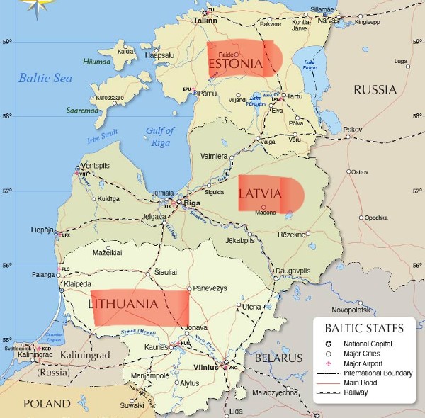 ما هي دول البلطيق ؟ واهم المعلومات عنها 4 دول البلطيق