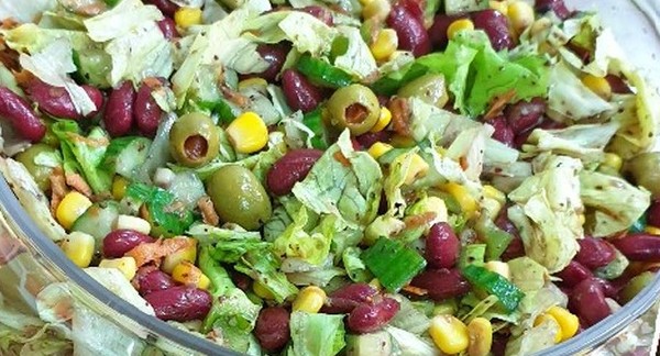 طريقة عمل سلطة الفاصوليا الحمراء المظبوطة 3 سلطة الفاصوليا الحمراء