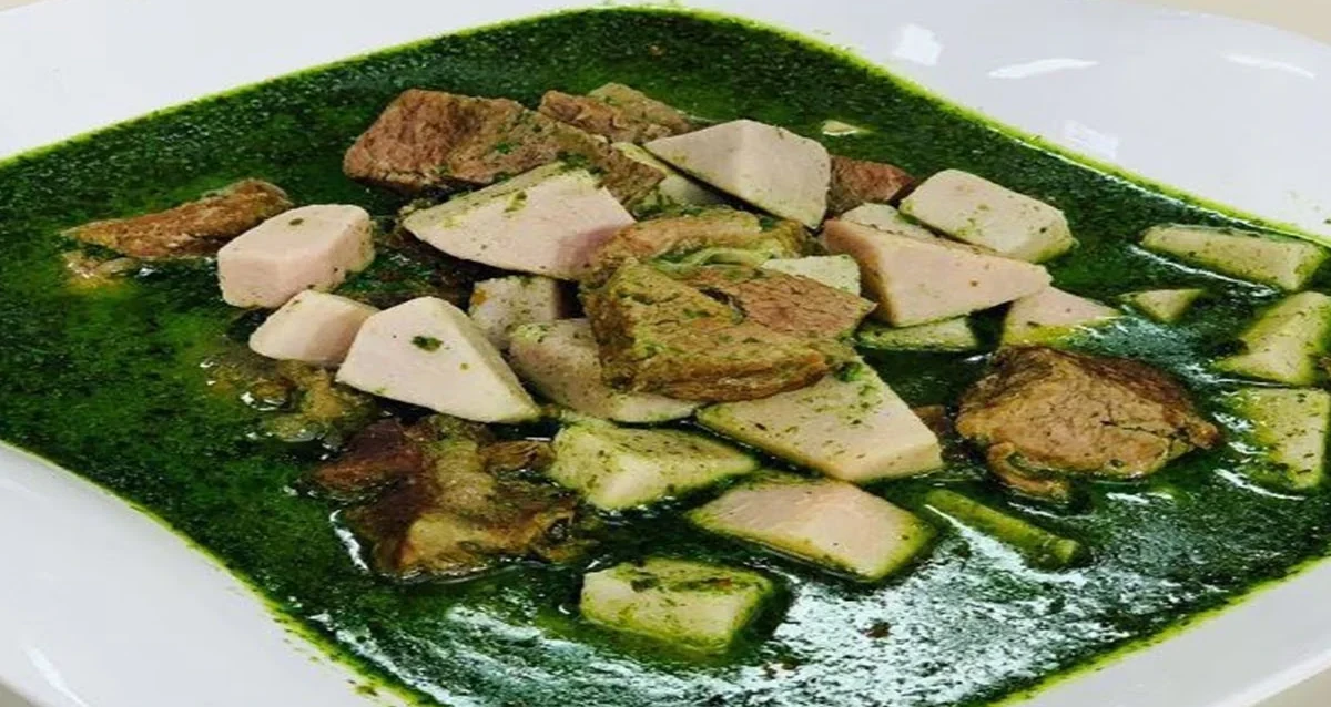 طريقة عمل القلقاس بالسلق الشهي 1 طريقة عمل القلقاس بالسلق