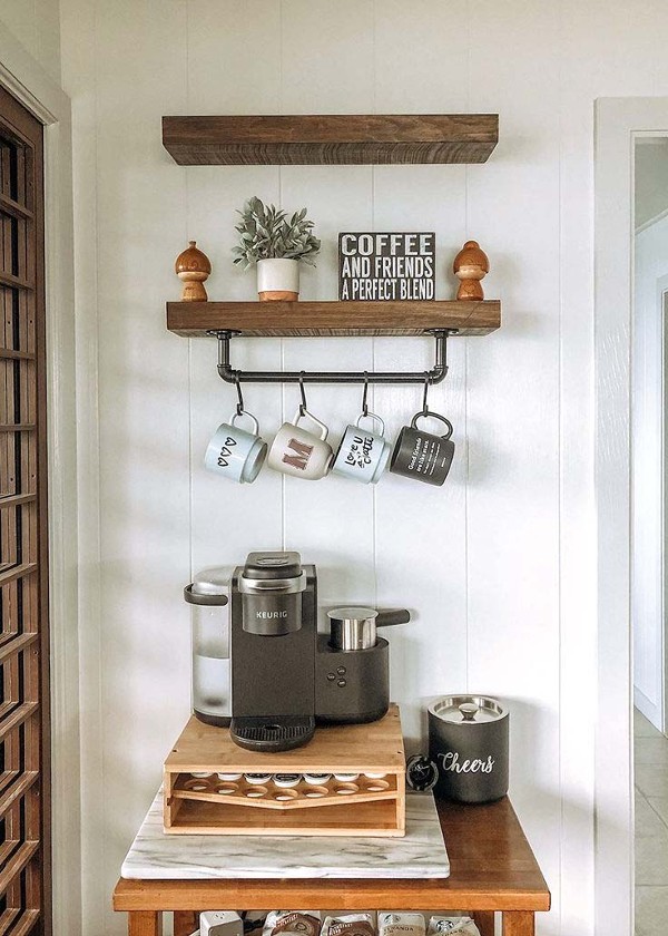 تصميم ركن القهوة في المنزل