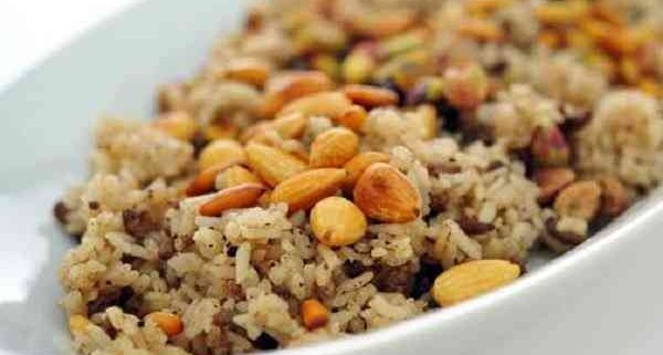 طريقة عمل الأرز بالكبد والقوانص فاطمة أبو حاتي