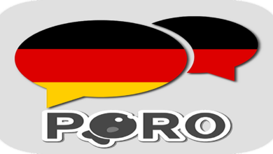 تطبيق POROLINGO لتعلم اللغة الالمانية