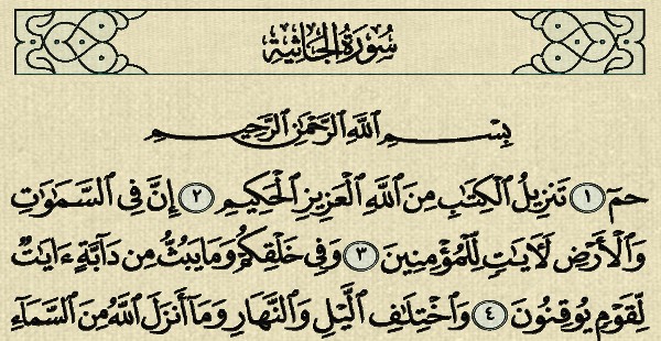 ما هو فضل سورة الجاثية وقراءتها ؟ 1 فضل سورة الجاثية