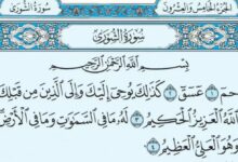 فضل سورة الشورى وقراءتها 20 فضل سورة الشورى