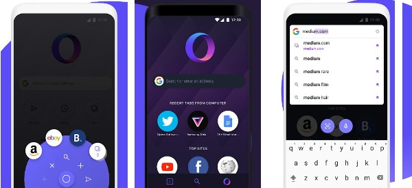 تطبيق Opera Touch