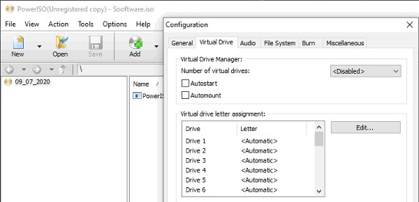 برنامج power iso